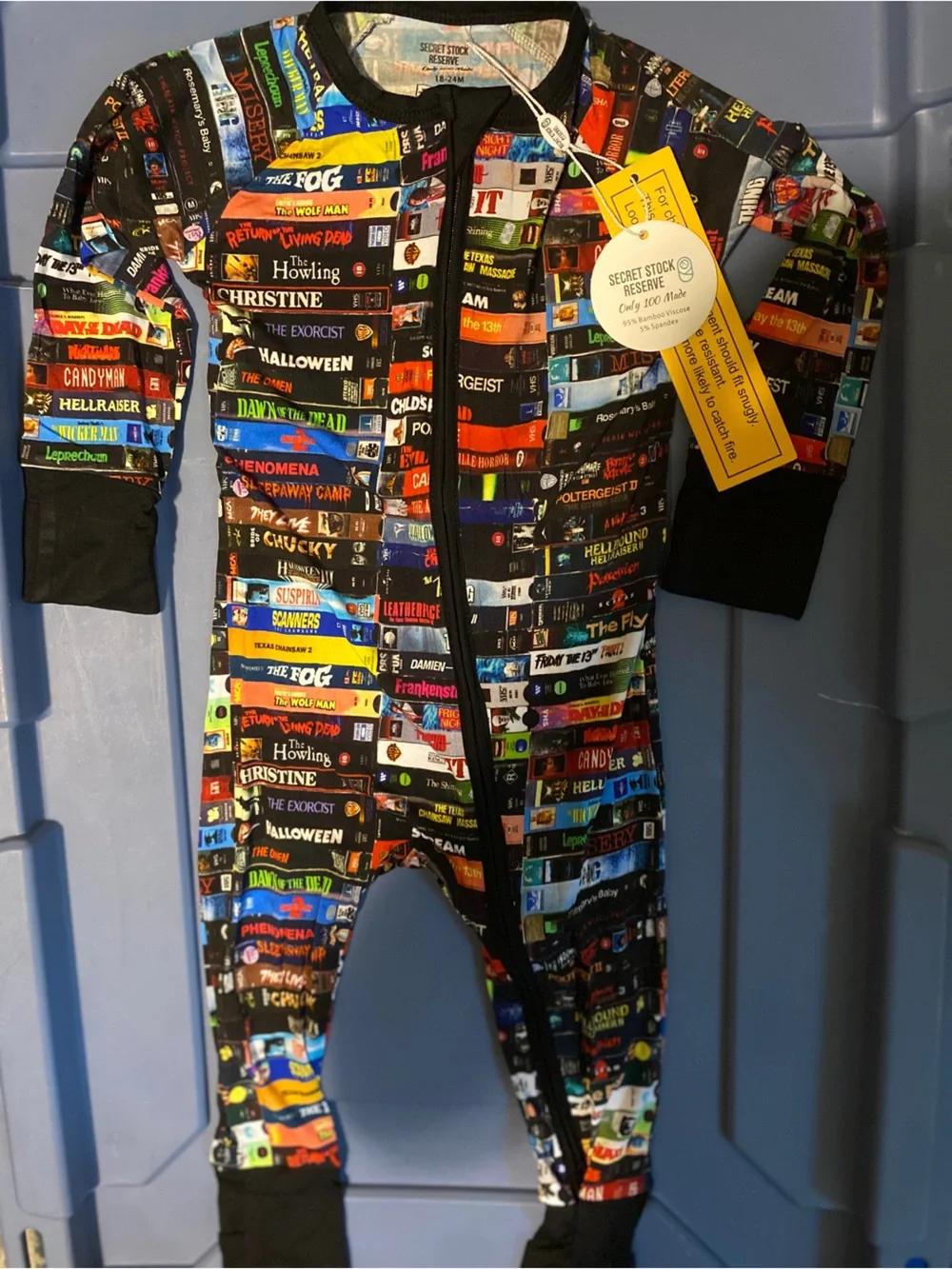 18-24 months bamboo zippy NWT horror movie print